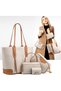 Women Fashion Handbags Wallet Tote Bag Shoulder Bag Satchel Purse Top Handle Set | Fashion - 3