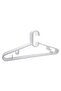 Plastic Hanger 5 Pcs Set, Non-Slip Clothes Hangers for Wardrobe, Closet Storage & Space-Saving Organization (White)