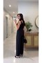Poteks Black Camisole Detailed Sleeveless Jumpsuit - 2