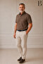 Relaxed Fit Classic Men's Dad Short Sleeve 100% Cotton Linen Shirt - 5