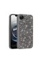 iPhone 17E Case Glittery Diamond Stone Camera Raised Silicone Omsy - 4