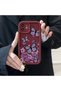 حافظة متوافقة مع هاتف iPhone 11 Pro Max، حافظة حماية للكاميرا من السيليكون باللون العنابي، حافظة هاتف بنمط الفراشة - 4
