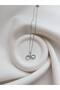 Zircon Stone Infinity Necklace - Steel Women's Necklace - Zircon Stone Necklace Symbolizing Luck and Infinity - Steel Necklace - 7