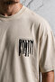 Bklyn Printed Cotton Fabric Unisex T-Shirt-White Shorts Set - 3