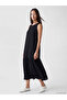 Black Crew Neck Textured Dress - 8