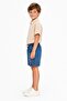 Boys' Short Sleeve Shirt and Denim Shorts Set - 4