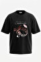 Pinkpantheress Stateside Design Printed Oversize Black T-Shirt