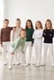 Girls' and Boys' Basic T-Shirt Set of 6 Cotton Long Sleeve Children's T-Shirts 2-13 Years Old T-Shirt Kids Unisex Set of 6 Long Sleeve Basic T-Shirts 2-13 Years Old Cotton Combed Cotton - 4