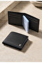 100% Genuine Leather Men's Black Wallet - Card Holder Id Wallet - Men's Leather Wallet Accessory Gift - Pc-075