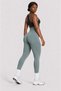 Women's Extra Super High Waist Scrunch Gathered Push up Leggings with Patterned Legs, Firming and Stretchy Gym Yoga Leggings (Narrow Fit)