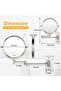 Wall Mounted Makeup Mirror - 10x Magnification 8' Two-Sided Swivel Extendable Bathroom Mirror Nickel Finish - 4