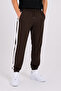 Men's Striped Detail Elasticized Legs Track Pants Brown