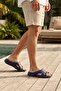 Navy Blue Daily Balcony Garden Pool Beach Slippers Men's Slippers