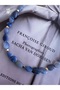 Milena Istanbul Blue Agate Natural Stone Design Necklace - 2