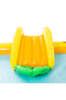 220cm Hexagonal Inflatable Family Pool with Canopy, Multicolour - 2