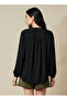 V NECK WOVEN TOP - 4