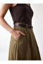 Esvab • Modern & Distinctive A-Line Flared Skirt with Belted Waist - 3