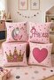 Princess Sitting on the Moon Patterned 4-Piece Children's and Baby Pillowcase Set