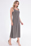 Sleeveless Skirt Bell Model Pique Modal Dress - 5