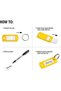 Key Tags with Split Ring, Plastic ID Label Holders, Multi-Purpose Organization, 50 Pack - 4