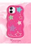 Samsung Galaxy A06 Compatible Case Camera Protector Red Silicone Couple Phone Case Star Pattern - 2