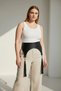 Plus Size Black Women's Belt Wide Tassel Detailed Waist Accessory - 3