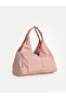 Women's Shoulder Bag with Drawstring Detail - 3