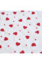 Double Red Heart Patterned Multi-Purpose Bedspread Set (Pique Set) with 4 Pillowcases & Fitted Sheets - 7