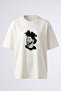 The Weeknd_60 Design Printed Oversize White T-Shirt