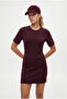 Women's New Mira 100% Cotton Plum Combed Cotton Dress - 4