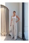 Corsage Detail Blouse Pants Set