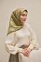 Twill Silk Scarf Baroque Pastel Green 90X90 - 2