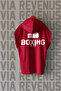 Boxing Front and Back Printed Zero Sleeve Hooded 100% Cotton Sports Tshirt
