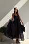 Galina Backless Dress Black