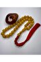 12.3/12.7 mm Almarey Globe Cut Large Size Collectible Ottoman Simile Stick-Cut Amber Prayer Beads - 2