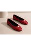 Women's Buckle Ballerinas Daily Stylish Flat Shoes Li̇ya - 4