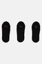 Kids Girl 3 Pairs Brand Logo No Show Socks, Black - 4