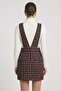 Women Checkered Mini Dress, Multicolor - 4