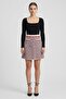 Women Knitted Mini Skirt, Multicolor - 2