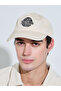 Beige Embroidered Baseball Cap - 2