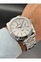 Silver Color Men's Wristwatch 3 Atm Water Resistance Steel Band - 2
