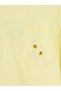 Lcw Kids Yellow Crew Neck Embroidered Girls' T-Shirt - 4