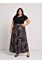 Plus Size Women's Cotton Skirt with Elastic Waist - 2