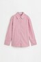 Çizgili poplin basic gömlek - 6