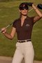 Women's Polo Collar Sunshine Club Printed T-Shirt Brown – 100% Cotton, Lycra Comfortable Fit Stylish Blouse - 4