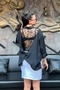 Women's Oversize Transparent Lace Detailed Shirt Sun420 - 3
