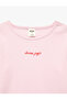 Printed Long Sleeve Crew Neck Camisole Cotton T-Shirt - 7