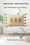 Botanical Embroidered Tassel Cushion Cover 35X55 cm - 2