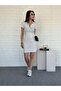 Striped Camisole Dress White - 7