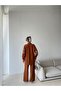 Women's Shirt with Beaded Embroidery on Front and Sleeves, Oversize Pants, Sizeable Suit - 5